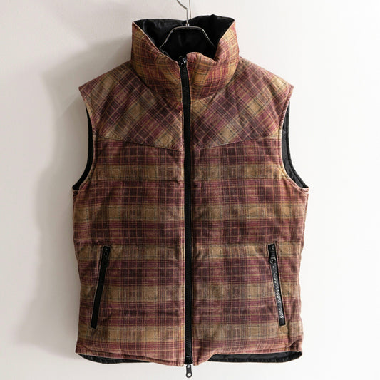 ISAMU KATAYAMA BACKLASH Pig Leather Down Vest Size L