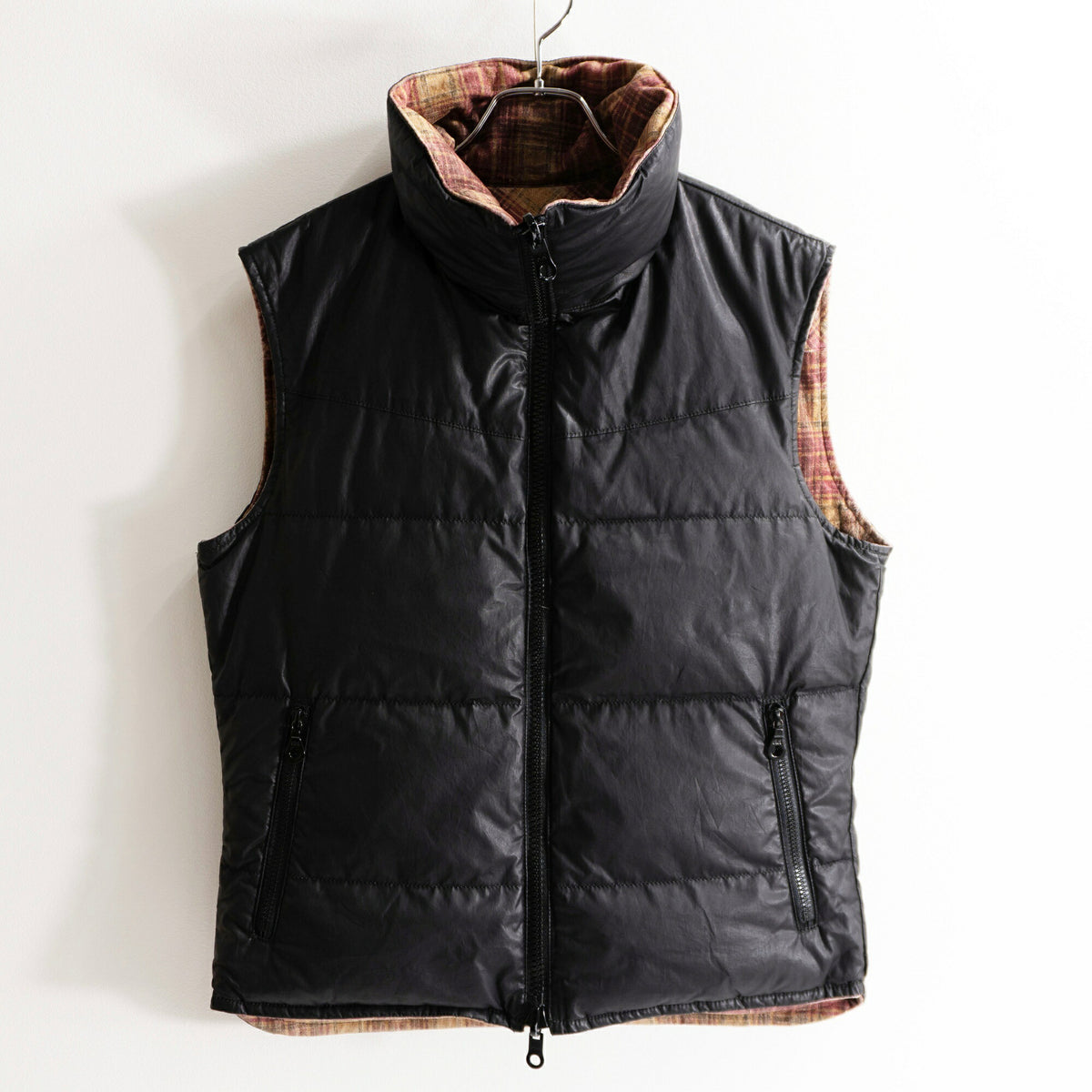 ISAMU KATAYAMA BACKLASH Pig Leather Down Vest Size L