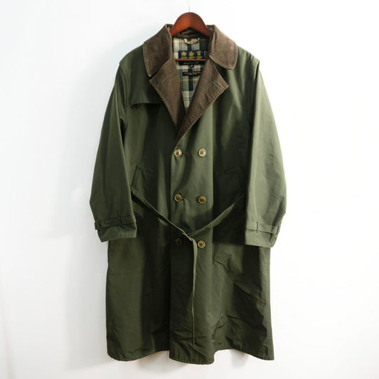 BARBOUR Non-Oil 2 Layer Trench Coat Khaki Size 40