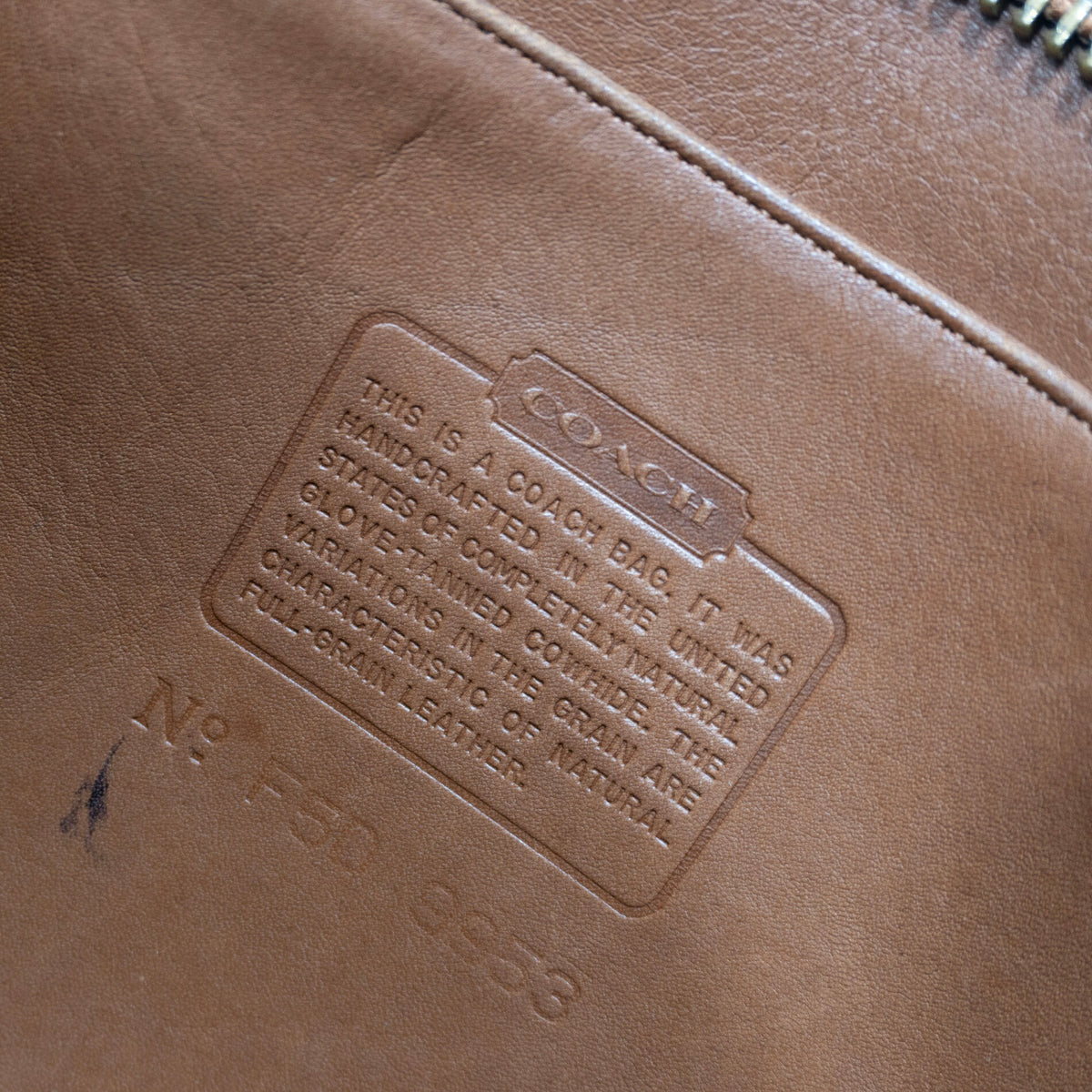 OLD COACH Bucket Leather Bag Brown