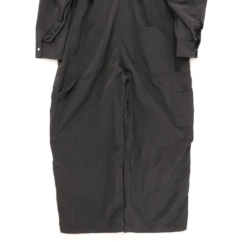 ETRE TOKYO 24SS Belted Nylon Jumpsuit Black Size S