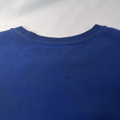 Alexander Wang Shiny Embossed Logo Blue T-Shirt Size L