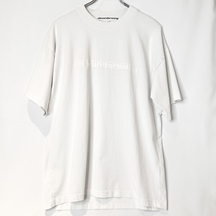 Alexander Wang Front Logo Oversized T-Shirt White Size XS