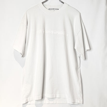 Alexander Wang Front Logo Oversized T-Shirt White Size XS
