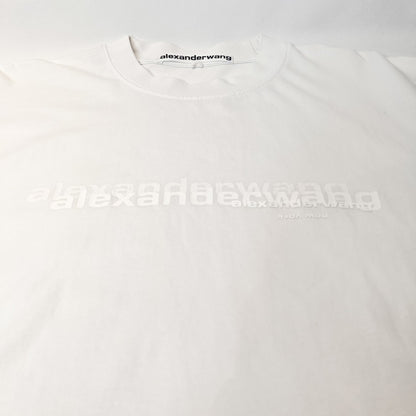 Alexander Wang Front Logo Oversized T-Shirt White Size XS