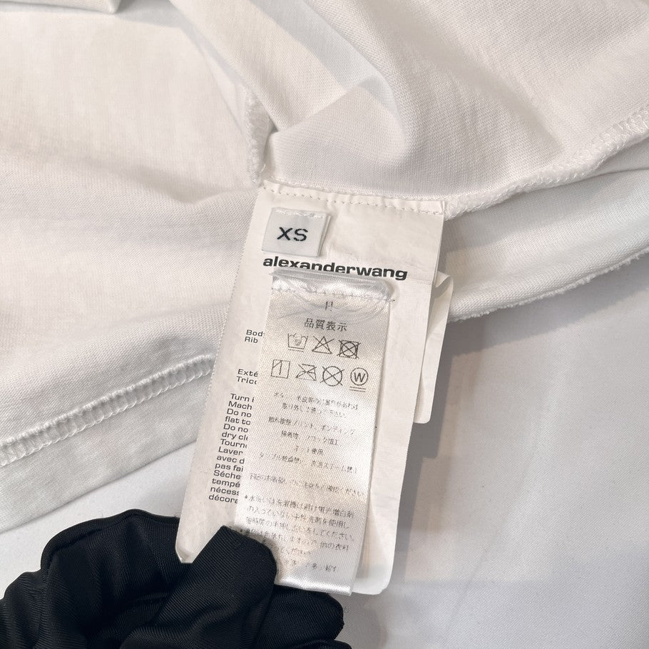 Alexander Wang Front Logo Oversized T-Shirt White Size XS