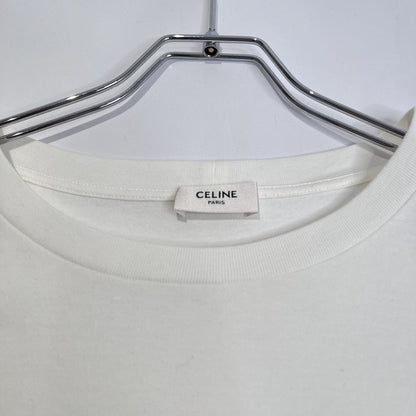 CELINE Gradation Logo Print T-Shirt White