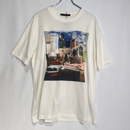 LOUIS VUITTON Photo Print Crewneck T-Shirt White Size XL
