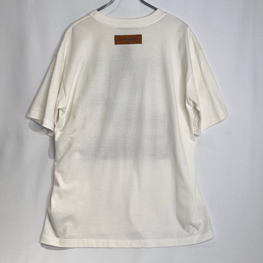 LOUIS VUITTON Photo Print Crewneck T-Shirt White Size XL