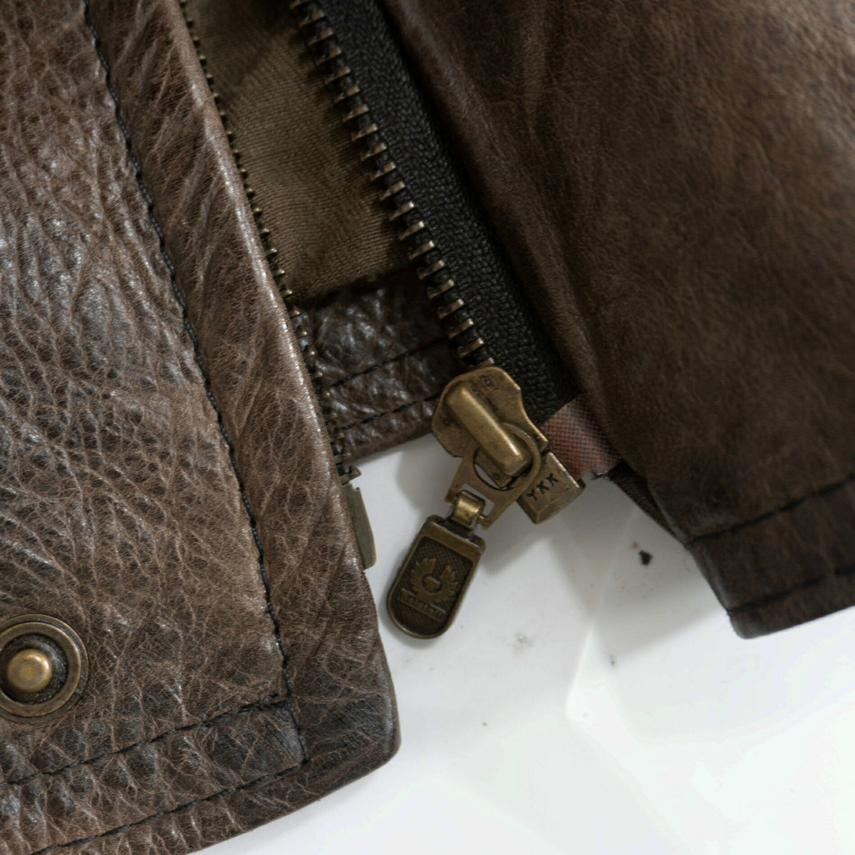 BELSTAFF Black Prince Vintage Leather Riders Jacket Size S