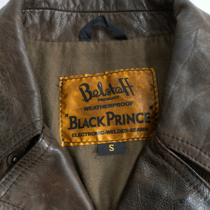 BELSTAFF Black Prince Vintage Leather Riders Jacket Size S