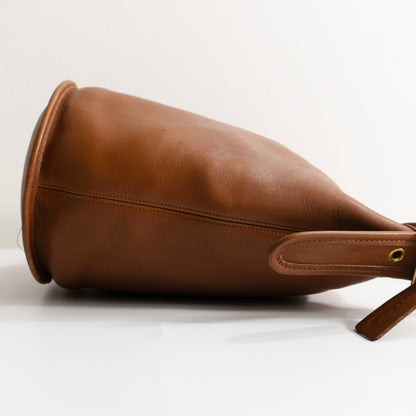 OLD COACH Bucket Leather Bag Brown