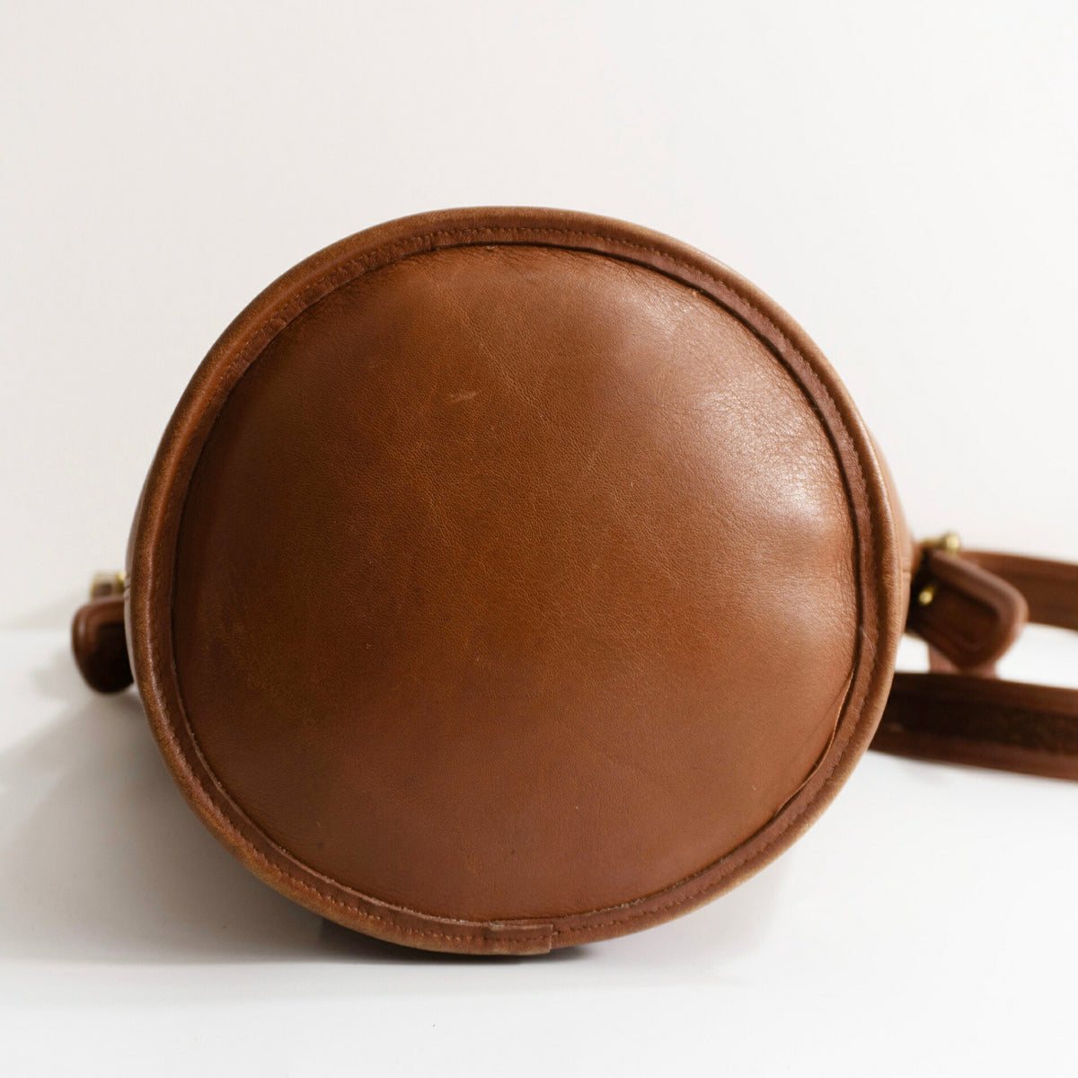 OLD COACH Bucket Leather Bag Brown