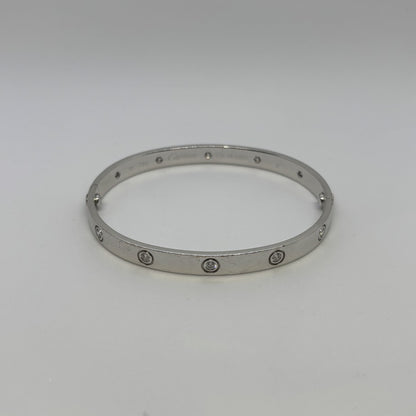 Cartier Love Bracelet Full Diamond White Gold Size ONE SIZE