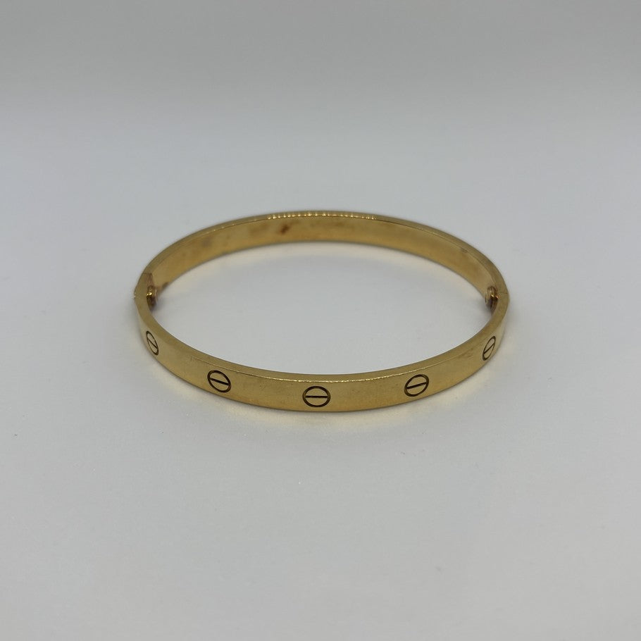 Cartier Love Bracelet Classic 18K Yellow Gold Size ONE SIZE