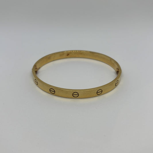 Cartier Love Bracelet Classic 18K Yellow Gold Size ONE SIZE