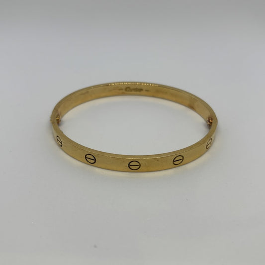Cartier Love Bracelet Classic 18K Yellow Gold Size ONE SIZE