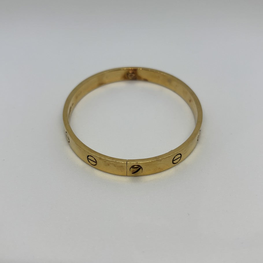 Cartier Love Bracelet Classic 18K Yellow Gold Size ONE SIZE