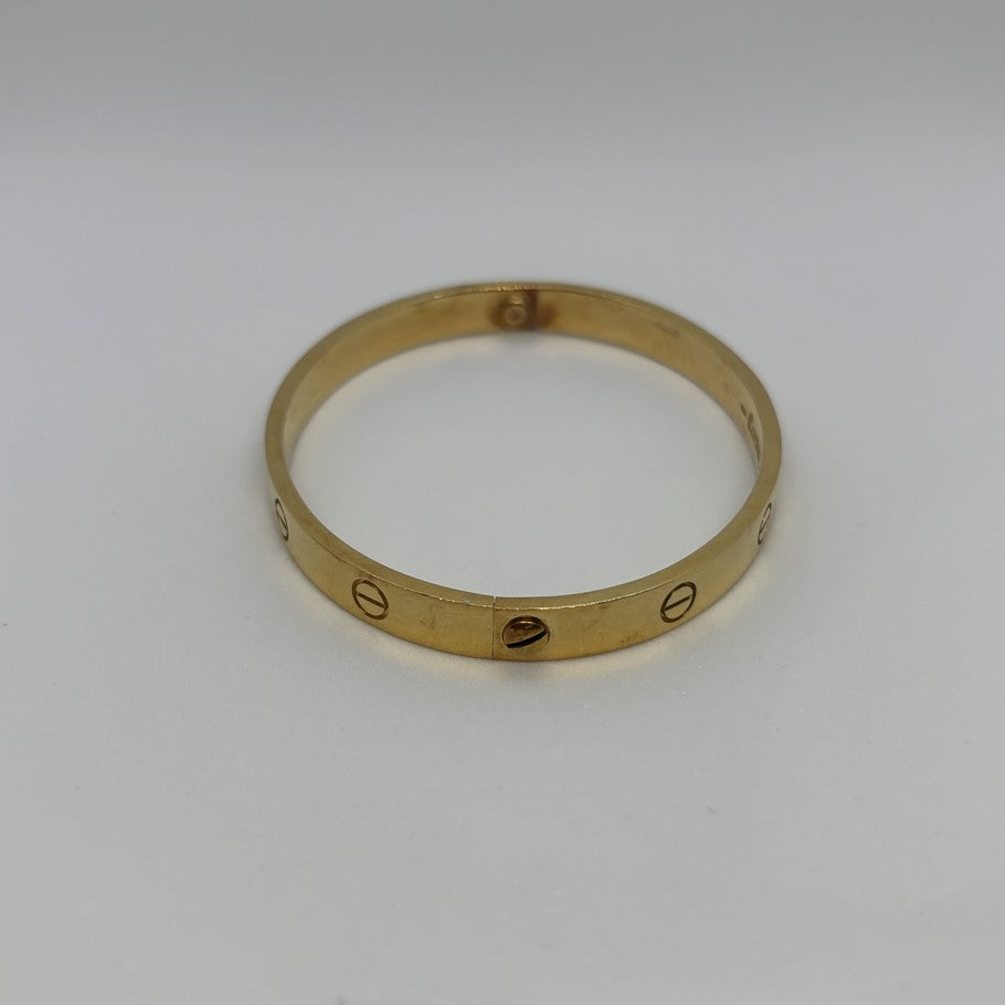 Cartier Love Bracelet Classic 18K Yellow Gold Size ONE SIZE