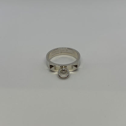 HERMES Collier de Chien SV925 Silver Ring Size 58