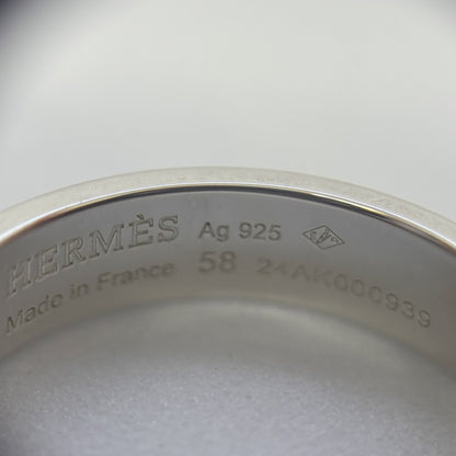 HERMES Collier de Chien SV925 Silver Ring Size 58