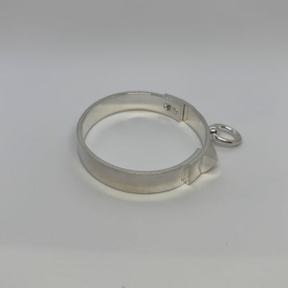HERMES Collier de Chien Silver Bracelet Size ONE SIZE