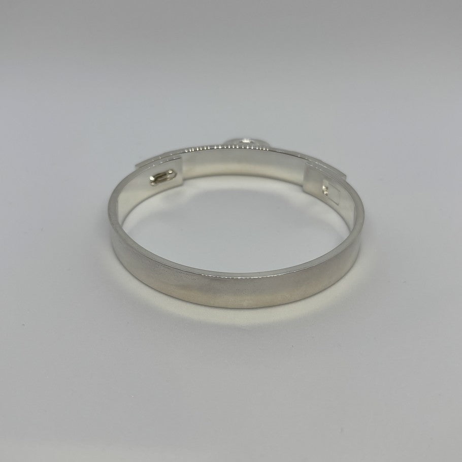 HERMES Collier de Chien Silver Bracelet Size ONE SIZE