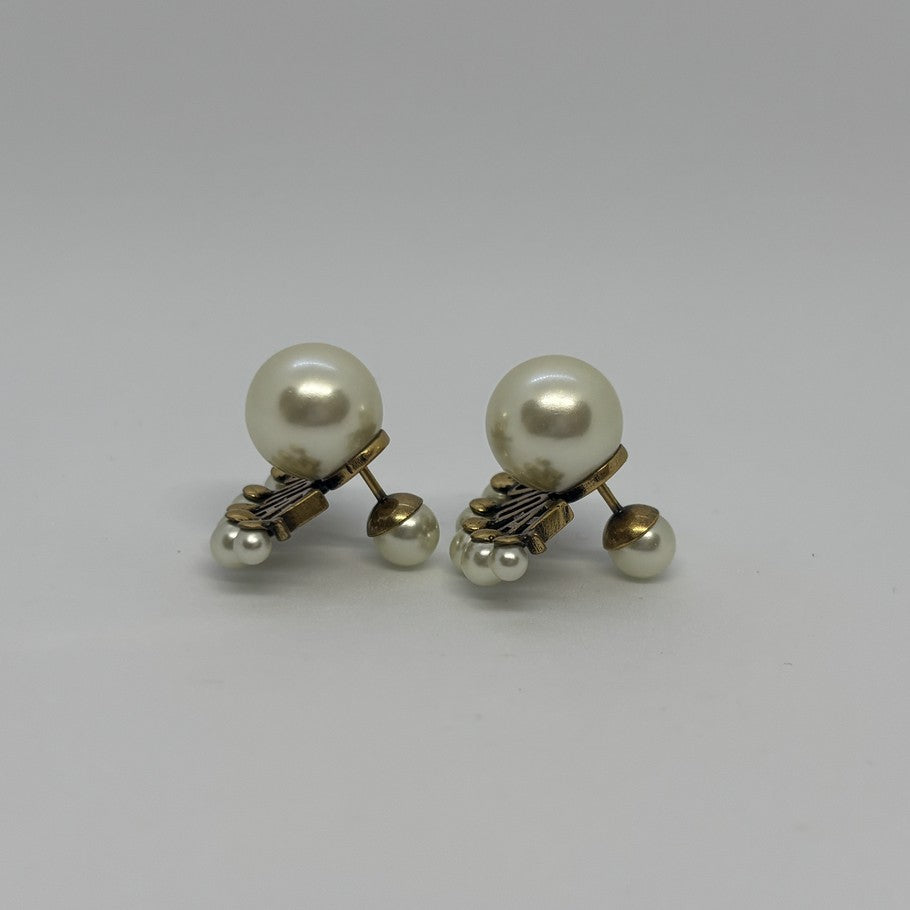 Dior J'ADIOR Faux Pearl Gold Earrings Size ONE SIZE