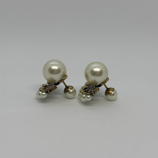 Dior J'ADIOR Faux Pearl Gold Earrings Size ONE SIZE