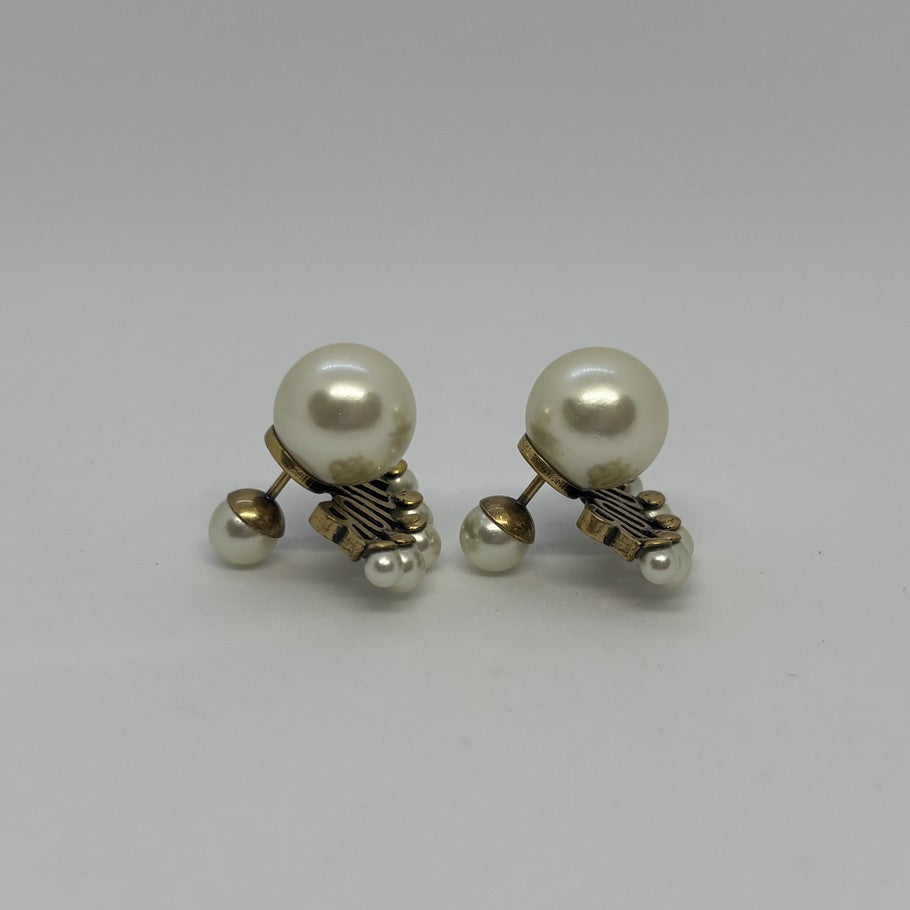 Dior J'ADIOR Faux Pearl Gold Earrings Size ONE SIZE