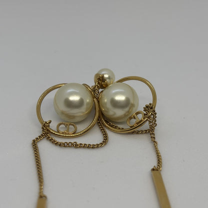 Dior Tribales Asymmetrical Faux Earrings Gold Size ONE SIZE