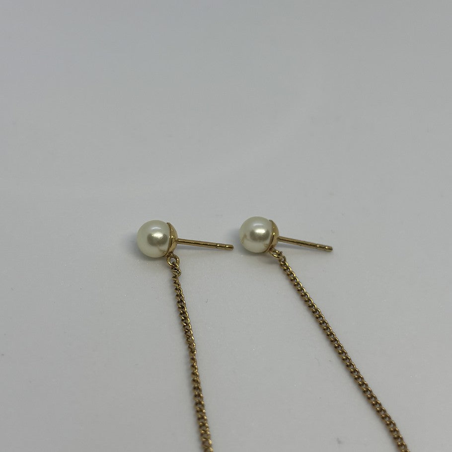 Dior Tribales Asymmetrical Faux Earrings Gold Size ONE SIZE