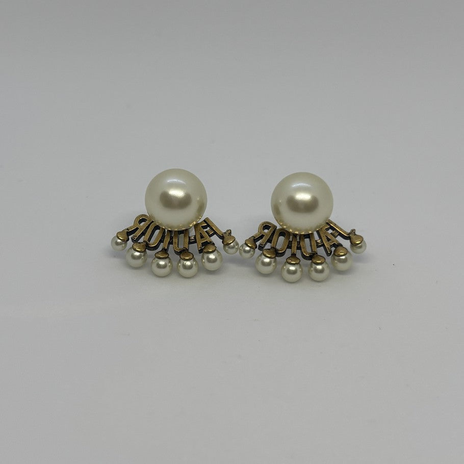 CELINE Knot Small Hoop Earrings Gold Size ONE SIZE