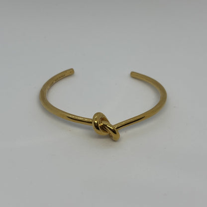 CELINE Knot Extra Thin Bangle Bracelet Gold Size ONE SIZE