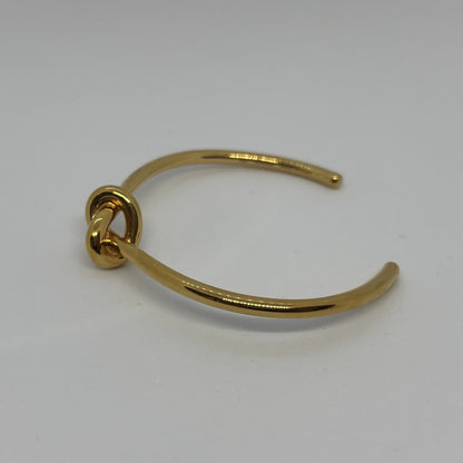 CELINE Knot Extra Thin Bangle Bracelet Gold Size ONE SIZE