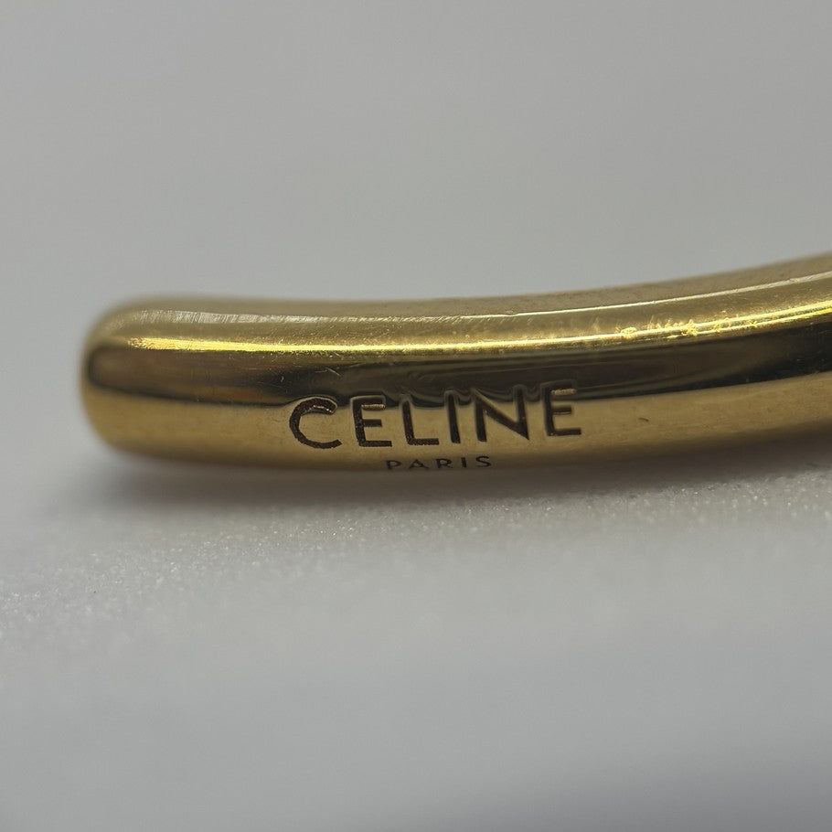CELINE Knot Extra Thin Bangle Bracelet Gold Size ONE SIZE