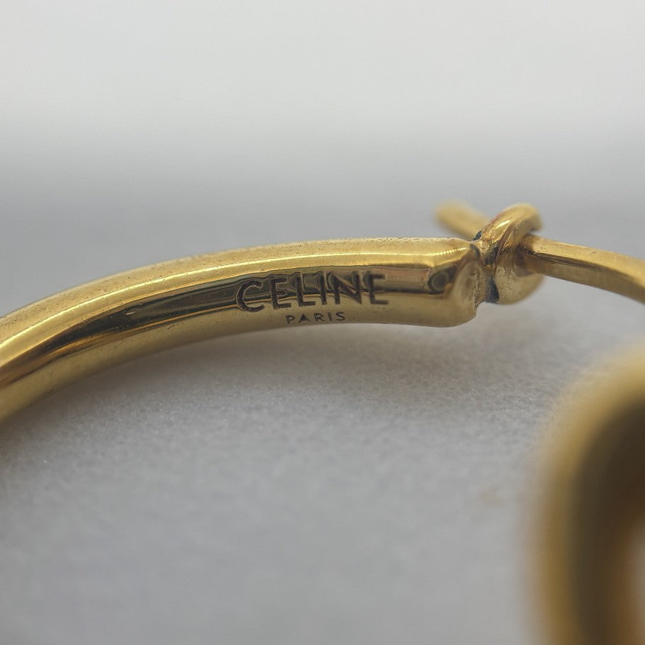 CELINE Knot Extra Thin Bangle Bracelet Gold Size ONE SIZE
