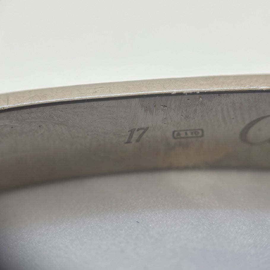 Cartier Love Bracelet K18WG White Gold Bangle Size 17