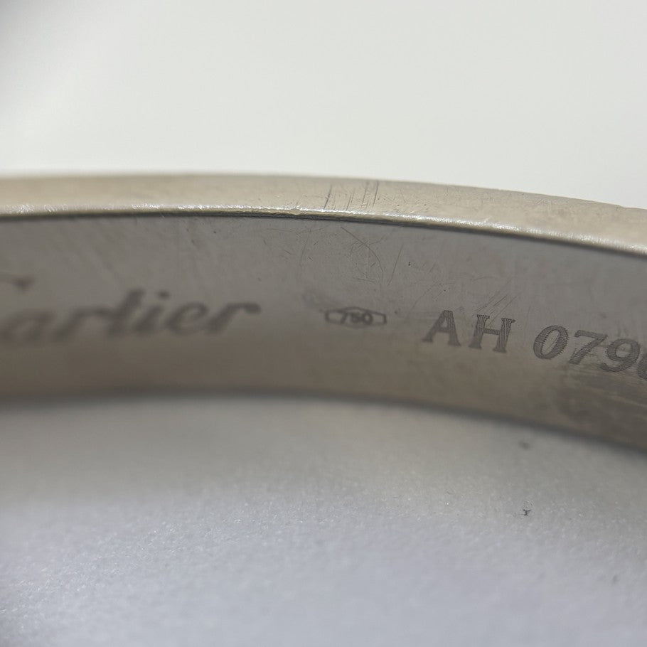 Cartier Love Bracelet K18WG White Gold Bangle Size 17