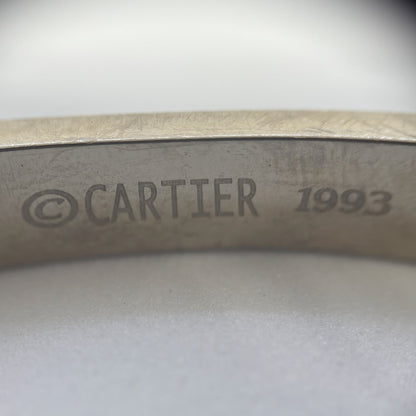 Cartier Love Bracelet K18WG White Gold Bangle Size 17