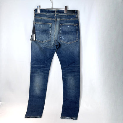 AMIRI MX1 Bellows Distressed Jeans Deep Classic Blue Size 34