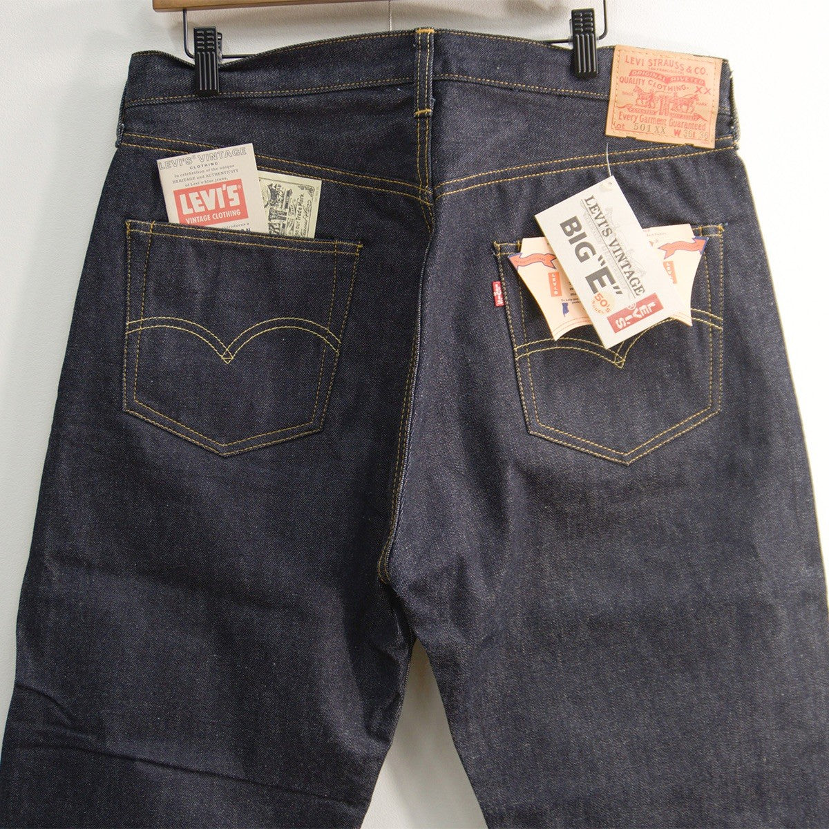 LEVI'S Deadstock 501XX Big E Valencia Denim Pants Size 36×36