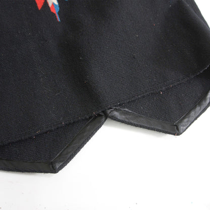 ORTEGA'S Black Chimayo Wool Vest Size 44