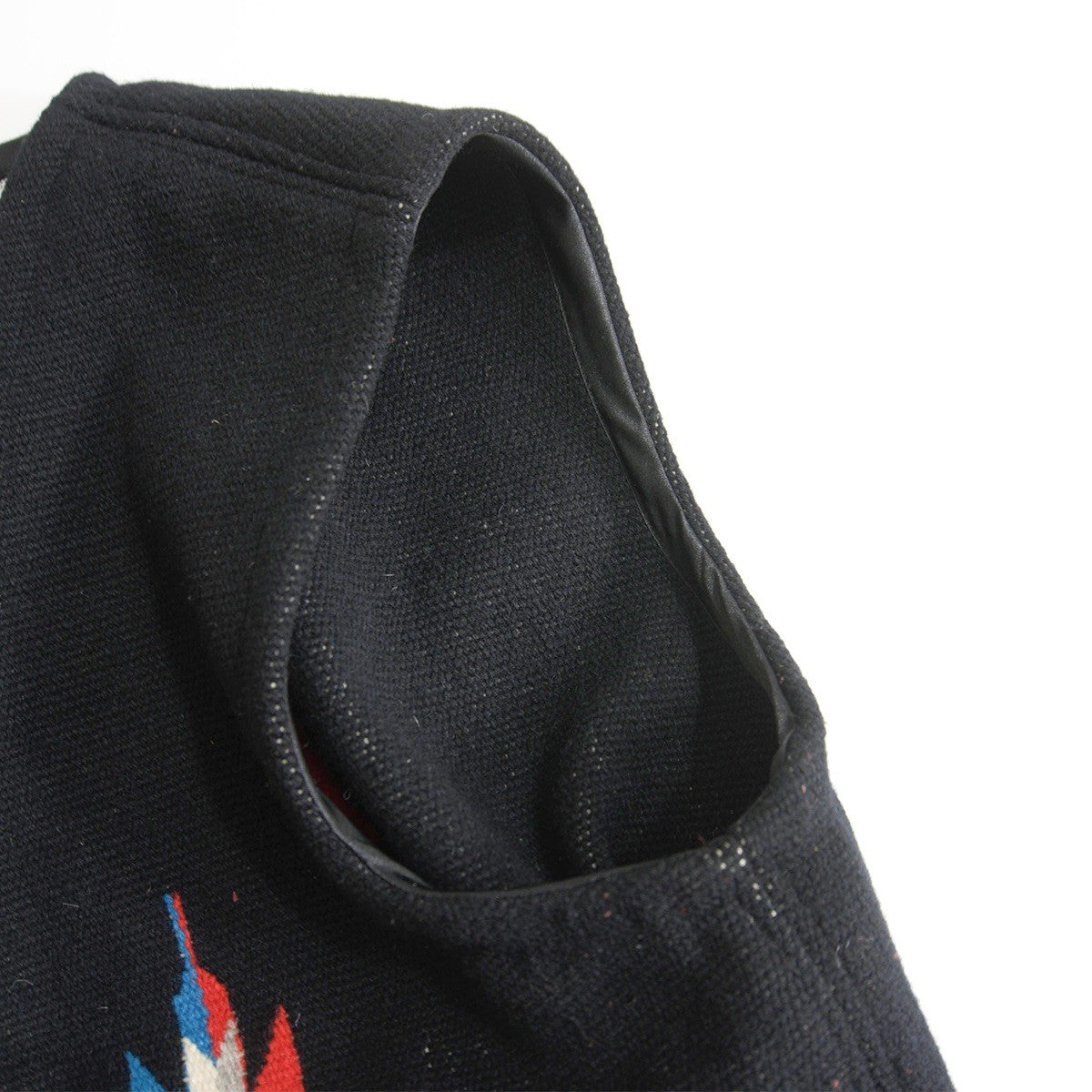 ORTEGA'S Black Chimayo Wool Vest Size 44
