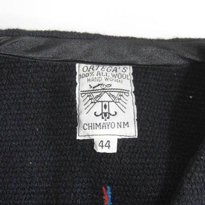 ORTEGA'S Black Chimayo Wool Vest Size 44
