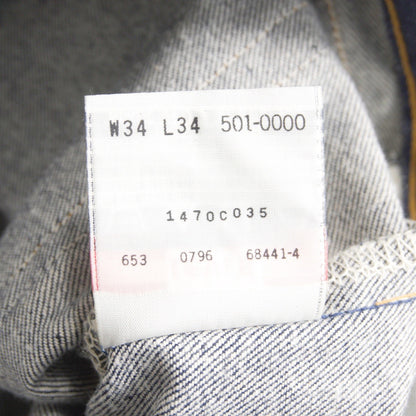 LEVI'S 90s 501 Deadstock USA Raw Denim Jeans Size 34×34