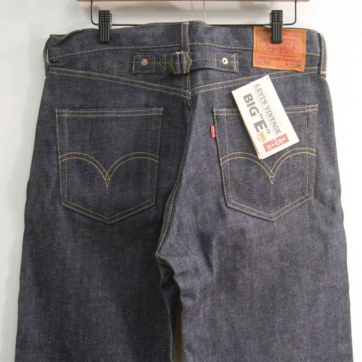 Dead Stock LEVI'S 702XX Big E Made in Japan Denim Size 33×36