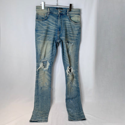 AMIRI Shotgun Distressed Jeans Light Blue Size 34