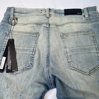 AMIRI Shotgun Distressed Jeans Light Blue Size 34