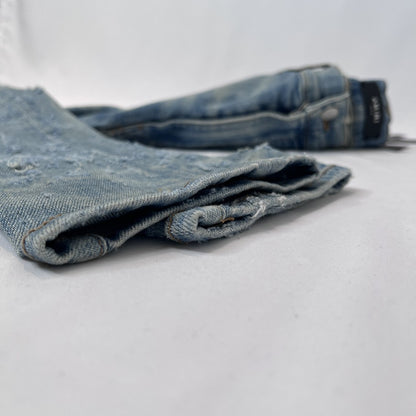 AMIRI Shotgun Distressed Jeans Light Blue Size 34